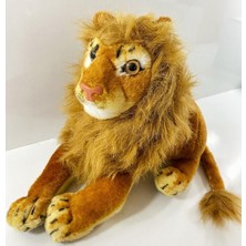Destof Yatan Peluş Oyuncak Aslan Kuyruk Uzunluğuyla 50 cm