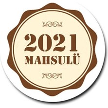 Cici 2021 Yazılı Etiket 3x3 cm 24 Adet