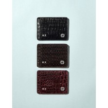 Cachée Concept Şık ve Pratik, Modern Yaşam İçin İdeal Çözüm, Hafif ve Kullanışlı, El Yapımı Hakiki Deri Kredi Kartlık Moon Kahverengi
