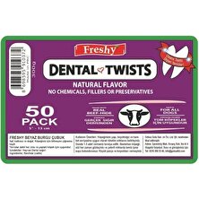 Freshy Dental Twists - Sütlü Burgu Çubuk - 50'li Maxi Paket