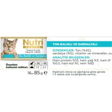 Nutri Feline Ton&sardalya Balıklı Tahılsız 85gr Nutri Yaş Kedi Maması 6