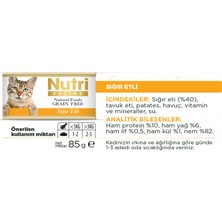 Nutri Feline Tavuk Etli Tahılsız 85gr Nutri Yaş Kedi Maması 24 Adet