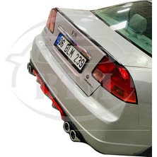 BTM Otomotiv Honda Civic (2002-2006) Bagaj Üstü Spoiler Piano Black