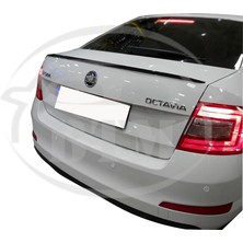 BTM Otomotiv Skoda Octavia 2013 Sonrası Bagaj Üstü Spoiler Piano Black