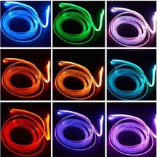 BTM Otomotiv Araç Içi Atmosfer Ambiyans LED Neon Rgb App Kontrollü 5 Parça