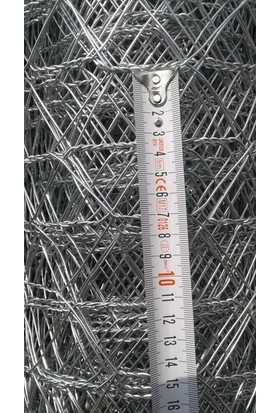 Hastel 100CM ,20METRE Uzunluğunda 7x7 Göz Aralık Örgülü Çit Teli 1,30 mm Kalınlığında-Bahçe Çit Teli