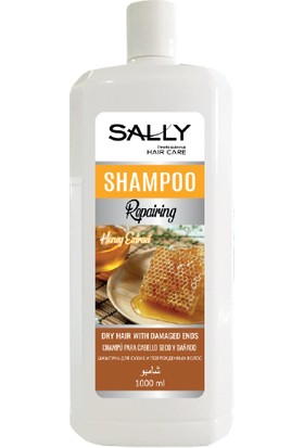 Sally Saç Şampuan Honey 1 Litre - Hasarlı Uçlu Kuru Saçlar