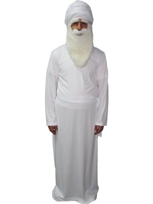 Bkmc Ak Sakallı Dede Kostümü