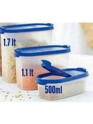 Tupperware Oval Set 3 Lü Bakliyat Saklama Kabı