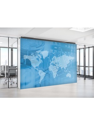 Özel Duvarlar Ekonomi Tarz Dünya Haritası Duvar Kağıdı