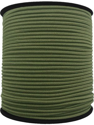 Hobizubi 1.5 mm Şapka Lastik - 50 Metre Haki - Yuvarlak Lastik