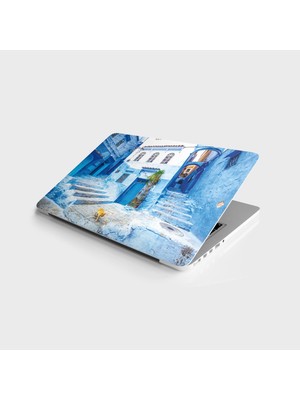Sticker Art Laptop Sticker Bilgisayar Notebook Pc Kaplama Etiketi Mavi Sokak