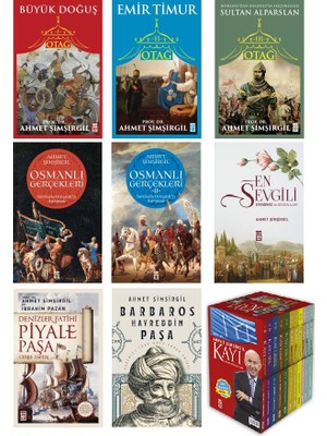 Timaş Yayınları Ahmet Şimşirgil Seti 19 Kitap / Kayı Serisi - Otağ Serisi - Osmanlı Gerçekleri - Barbaros - Piyale Paşa
