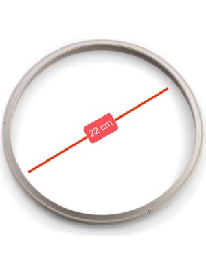 MFS Fissler Uyumlu Eski Model 22 cm Çapında ( 4.5 ve 6 Litre ) Silikon Düdüklü Tencere Kapak Lastiği