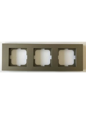 Ovivo Grano Antrasit Üçlü Çerçeve Kolay Montaj ve Şık Görünüm ile Elektrik Sistemlerinizi Düzenleyin