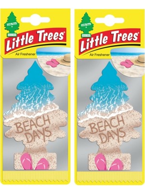 Little Trees Beach Days Plaj Günleri Asma Oto Kokusu 2 Adet