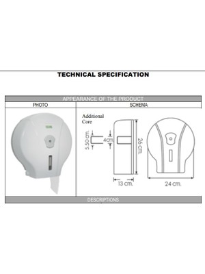 Vialli MJ1T Mini Jumbo Wc Kağıdı Dispenseri