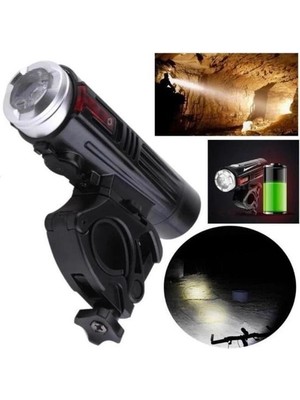 OEM XBYC-6113-1 USB Şarjlı 880 Lumen Bisiklet Ön Far