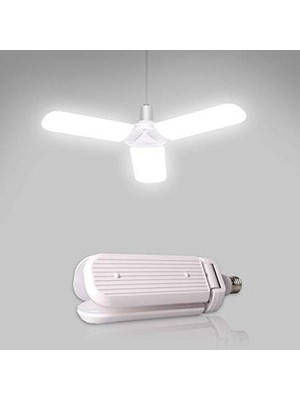 Özentek LED Fan Ampul Yüksek Işık 3 Pervaneli 45 Watt Fan Aydınlatma