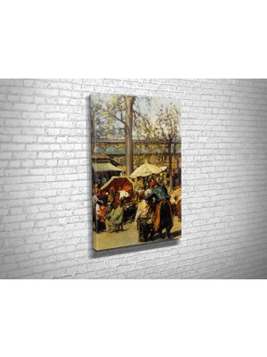 Tablo 360 Fausto Zonaro- Market Kanvas Tablo