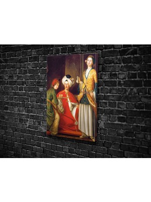 Tablo 360 Jean Etienne Liotard- Portrait Of London Montagu Kanvas Tablo