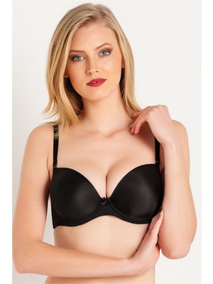 Magic Form 3269 Kadın Siyah Çıkarılabilir Destekli Düz Sütyen