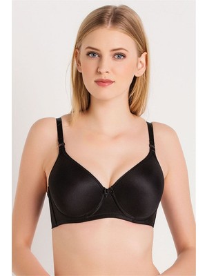 Magic Form 5738 Kadın Siyah Düz Kumaşlı Ince Süngerli Tam Kap Toparlayıcı Sütyen
