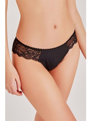 Magic Form 189 Kadın Siyah Dantel Brazil Külot