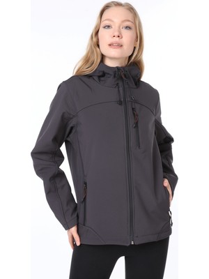 Ghassy Co. Kadın Su Rüzgar Geçirmez Softshell Spor Mont