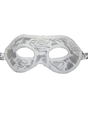 Event Party Store Maske Dantel Beyaz