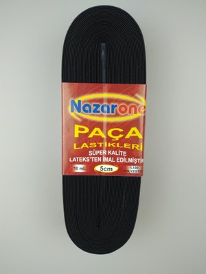 Event Party Store Lastik Siyah Bel Paça 5cm 10MT