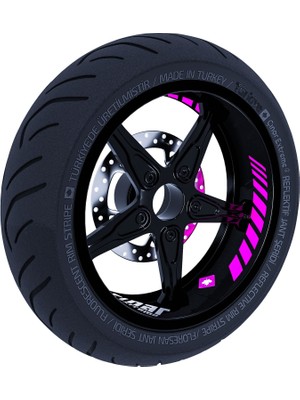 Çınar Extreme Gp Racing Gül Pembesi Iç Jant Şeridi Sticker Çınar Extreme