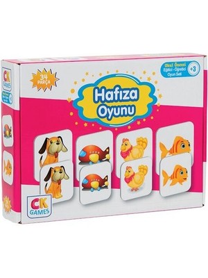 Zetka Ck Games Hafıza Oyunu Okul Öncesi Oyun Seti +3 Yaş Eğitici Öğretici 34 Parça Puzzle Oyun Seti