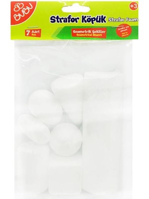 Bubu Strafor Köpük Geometrik Şekiller 7 Parça