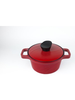 Primanova Bordain Alüminyum Derin Tencere 20 cm Kırmızı