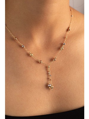 Yavuz Kuyumculuk Altın Dorika Kolye Üç Renk 50 cm