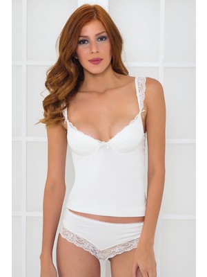 Pierre Cardin  Dantelli Penye Atlet Külot / Kaşkorse Set  - 394