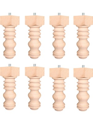 Turan Ahşap - Koltuk Sehpa Baza Mobilya Ayağı Uzunluk 25 Cm/çap: 5.5 cm