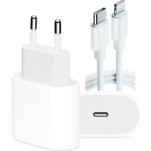 Apple iPhone Uyumlu Xr Şarj Aleti 18W Adaptör + Usb-C - Lightning  Kablo