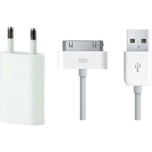Laggır Apple iPhone Uyumlu 3gs Şarj Aleti 5W Adaptör + 30 Pin Kablo