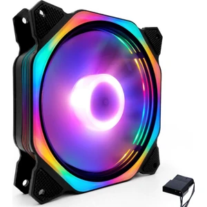 C-894 Rgb Rainbow Gökkuşağı 12CM Kasa Geniş Fan
