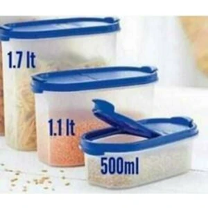 Oval Set 3 Lü Bakliyat Saklama Kabı