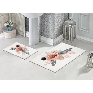 Pusula Home Nude Güller 3D Desenli Dijital Baskılı Banyo Paspası