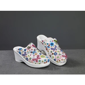 Kelebek Temalı Dolgu Topuklu Ortopedi Medikal Sabo Terlik Yüksek Topuklu Terlik Hemşire Terliği Doktor Terliği Hastane Terliği