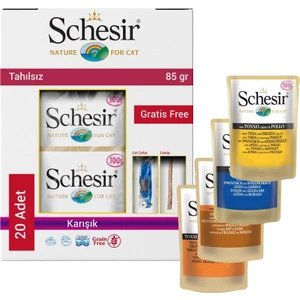 Pouch Karışık Kedi Konservesi 20X85 gr