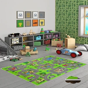 Dekoratif Özel Tasarım Yıkanabilir Ince Leke Tutmaz Modern Eğlenceli Çocuk Halısı