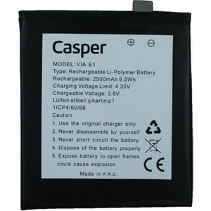 Via E1 Uyumlu Casper 1/cp4/60/68 4000 Mah Batarya