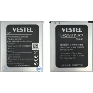 Venüs V3 5010 Uyumlu Vestel VS-BAT-2250-8.6 2250 Mah Batarya