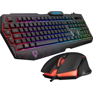 KM-6168 Formula Combo USB 3 Makro Tuşlu Rgb Aydınlatmalı Q Gaming Oyuncu Klavye Mouse Set