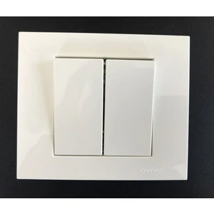 Çağatay Elektrik Çağatayelektrik Ovivo Grano Beyaz Komütatör (Ikili Anahtar) Mekanizma+Çerçeve